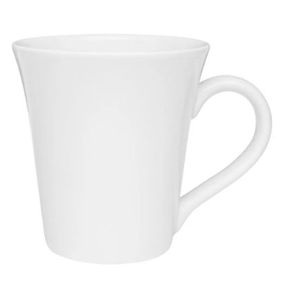Caneca tulipa cor branca 330ml Oxford