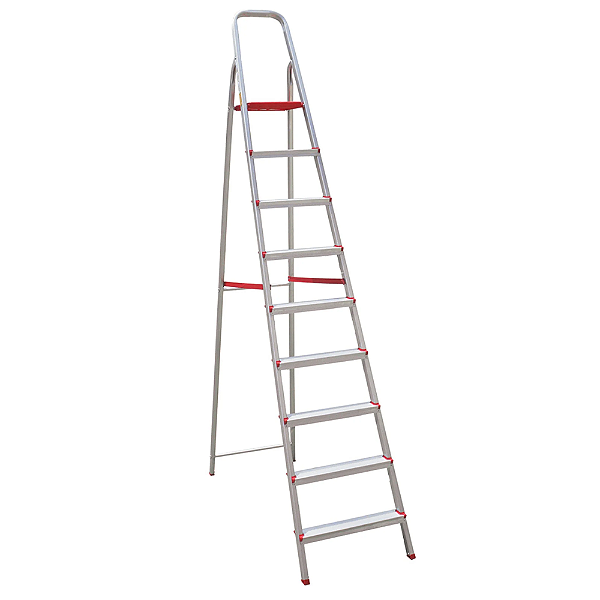 Escada 9 Degraus Alumínio Doméstica Botafogo