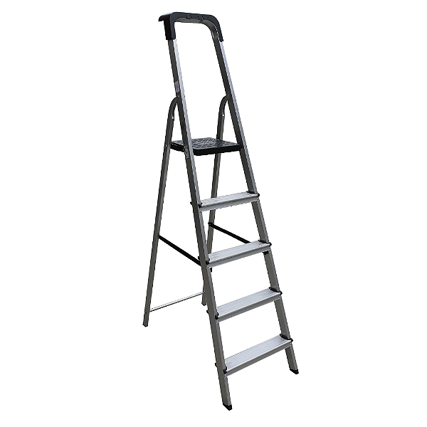 Escada 5 Degraus Alumínio Doméstica PRO Botafogo