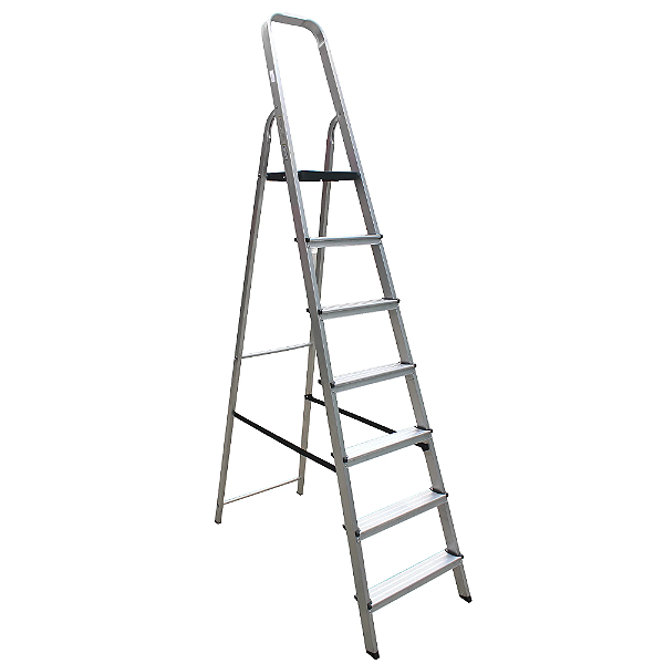 Escada 7 Degraus Alumínio Doméstica PRO Botafogo
