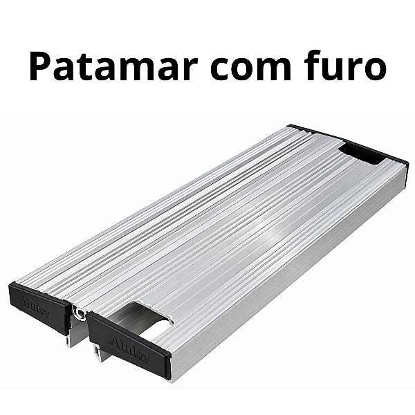 Patamar em Alumínio Com Furo Linha AP / FP 200 Alulev