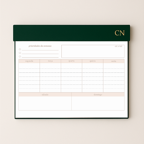 Bloco de Mesa - Organizada ❤