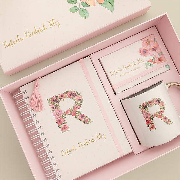 Kit - Agenda 2026 + Caixinha Frases + Caneca | Floratta