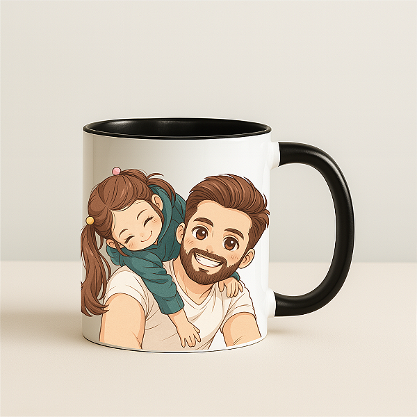 Caneca Personalizada - Caricatura | Dia dos Pais*