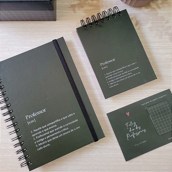 Kit - Caderno + Mini Caderneta + Marca Página - Significado | Coleção Dia dos Professores