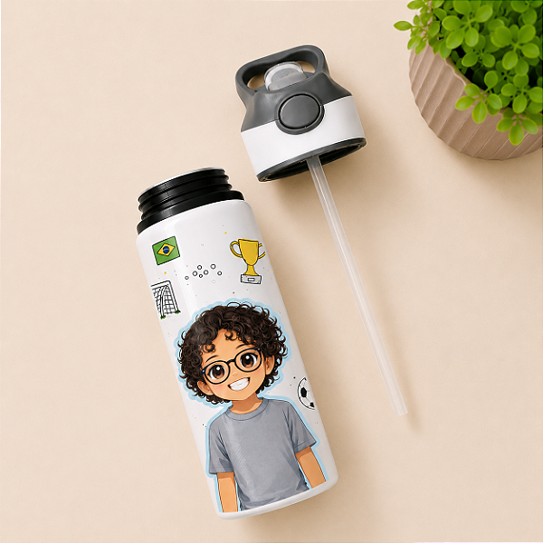 Squeeze 600ml - Caricatura Kids | Futebol*