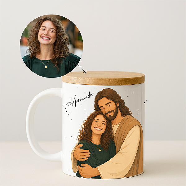 Caneca Ilustrada - Jesus e Eu | Coleção Cristã* ❤