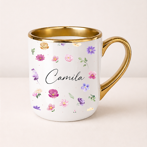 Caneca Personalizada - Coleção Cristã | Ela sorri sem medo do futuro