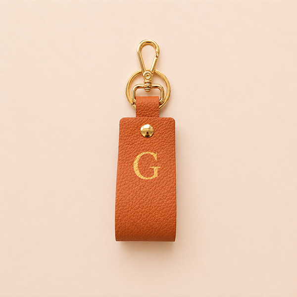 Chaveiro Couro - Personalizado | Terracota