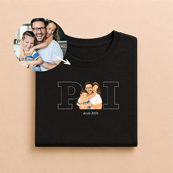 Camiseta Personalizada - Ilustrada | Pai*