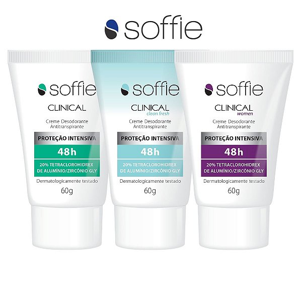 Kit Soffie Clinical - 3 fragrâncias