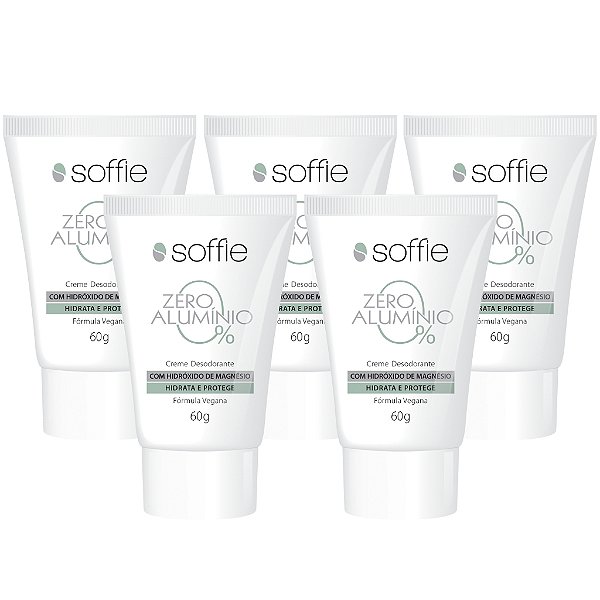 Kit com 5 Desodorantes - Soffie Zero Alumínio