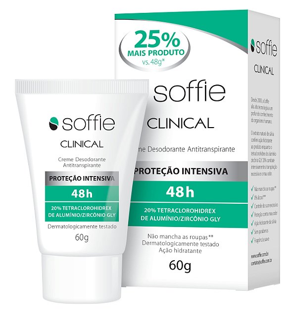 Desodorante Antitranspirante Soffie CLINICAL 48h