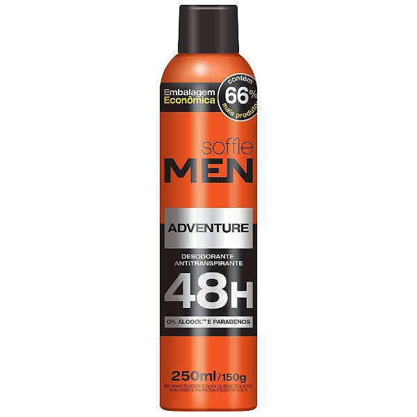 Desodorante Antitranspirante Soffie Men Adventure Aerossol