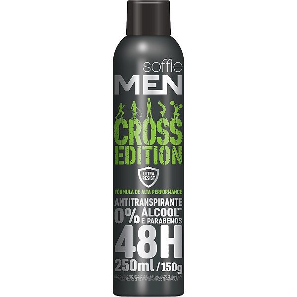 Desodorante Antitranspirante Soffie Men Cross Edition Aerosol