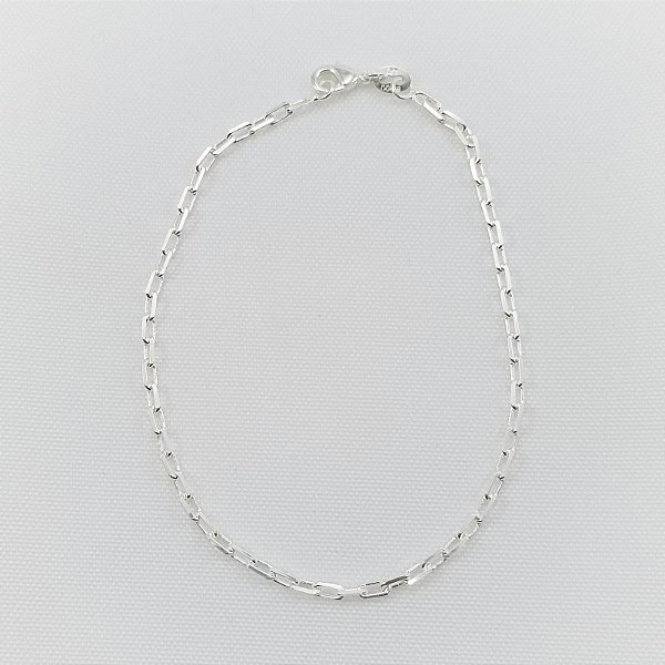Pulseira Banhada A Prata Masculina De Elo Cartie Bijou Art
