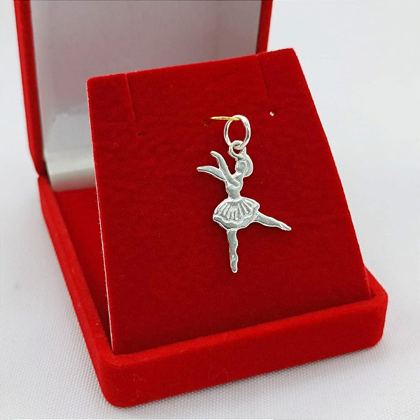 Pingente De Prata Bailarina Bijou Art