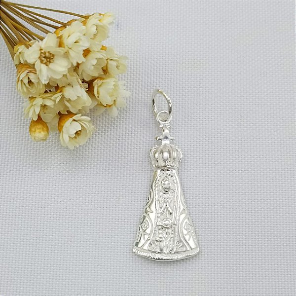 Pingente De Prata Nossa Sra. Aparecida  Bijou Art