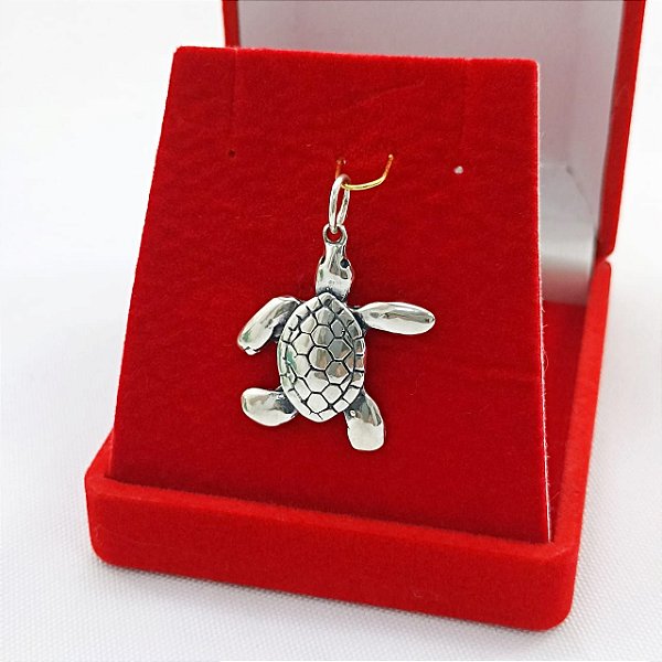 Pingente De Prata Tartaruga Bijou Art
