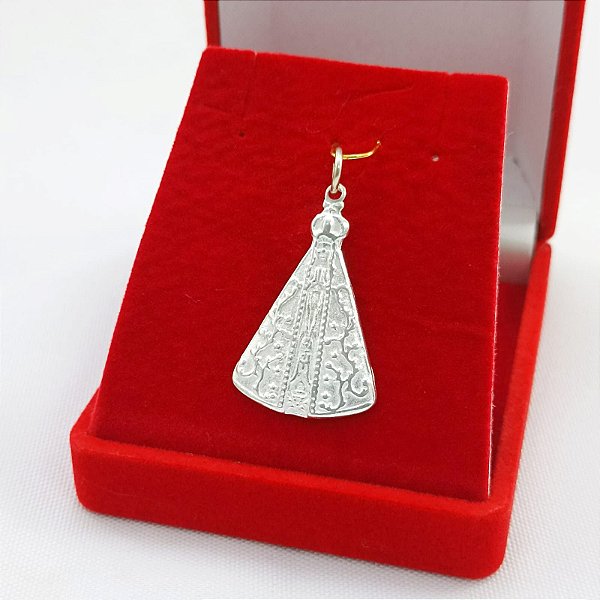 Pingente De Nossa Senhora Aparecida De Prata Bijou Art