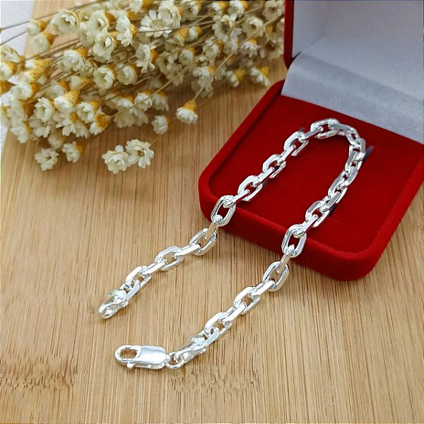 Pulseira De Prata De Elo Cartier Bijou Art