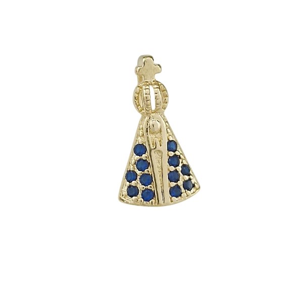 Pingente Banhado a Ouro De Nossa Senhora Aparecida Bijou Art