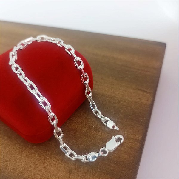 Pulseira De Prata 925 De Elo Cartie Masculina Bijou Art