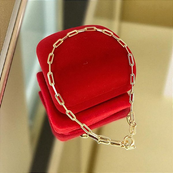 Pulseira Banhada a Ouro Elo Cartie Bijou Art