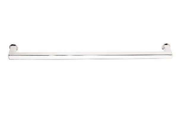 Porta Toalha para box 50cm Aço Inox Polido brilhante Linha Larissa Stainless