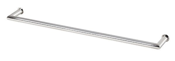 Porta Toalha Banho de Banheiro 60cm em Aço Inox Polido Brilhante Linha Tessália Stainless