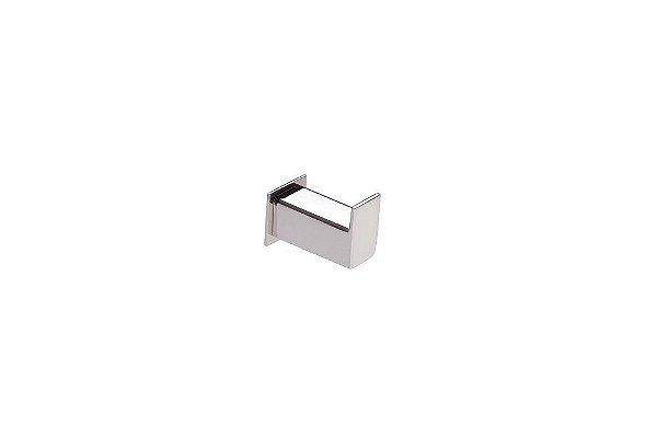 Cabide de Parede Banheiro 4,5cm em Aço Inox Polido Linha Larissa Brilhante  Stainless