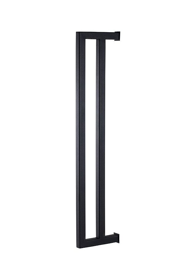 Toalheiro de Banho Banheiro Duplo 60cm em Aço Inox Black Matte Preto Fosco  Stainless