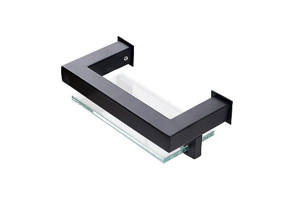 Porta Sabonete Saboneteira Banheiro em Aço Inox Black Matte Preto Fosco Linha Larissa Stainless