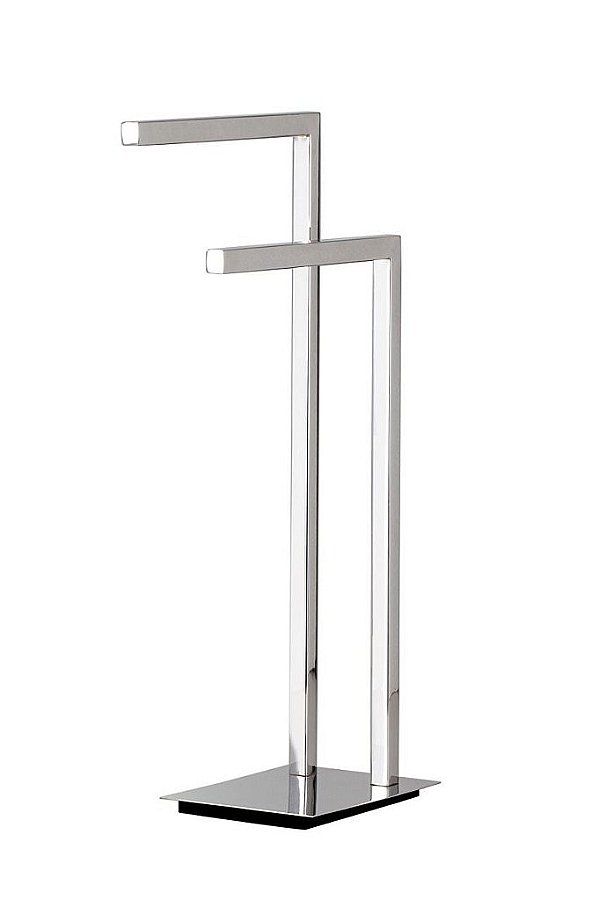 Porta Toalha Lavabo 32cm Aço Inox Polido Linha Larissa Stainless