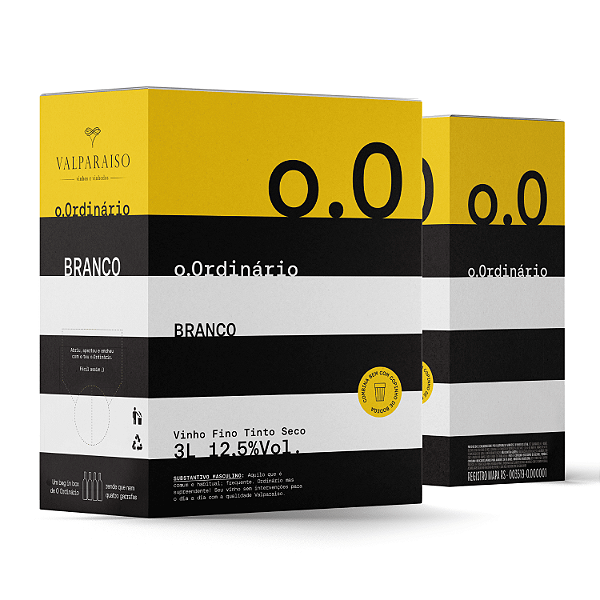 Valparaiso O Ordinário - Vinho Fino Branco Seco - 3L