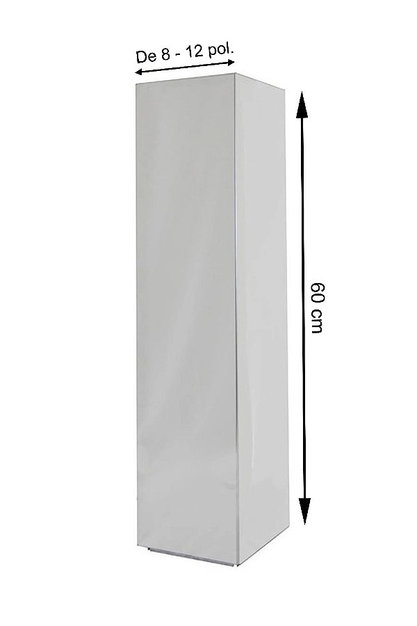 Capa Quadrada 60cm Inox 304