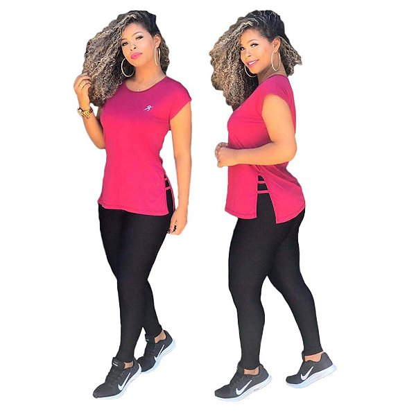 camisa de academia feminina