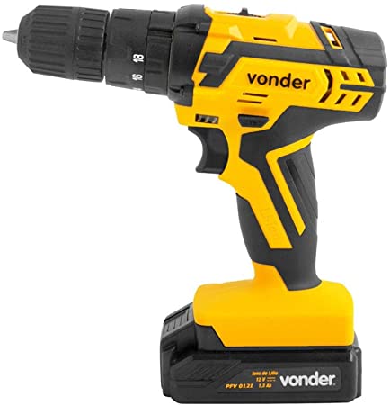 PARAFUSADEIRA FURADEIRA BATERIA BIVOLT PFV012 VONDER 50/60 HZ