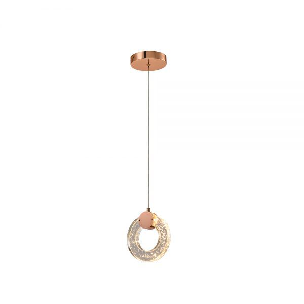 PENDENTE MINI ARCO DOURADO 15CM 4,3W 3000K
