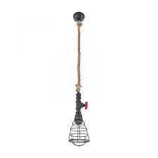 PENDENTE INRIOLO Metal/Corda PRETO