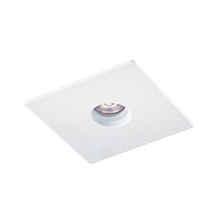 Spot Embutido p/ 1X MR11 Mini Dicróica Quadrado Face Plana De Alumínio Branco C/ Buraco Quadrado 5,5x5,5  - Impacto