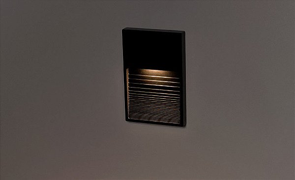 Balizador Led de Sobrepor Preto 2W Bivolt 3000K Neu STH8751/30 - Stella