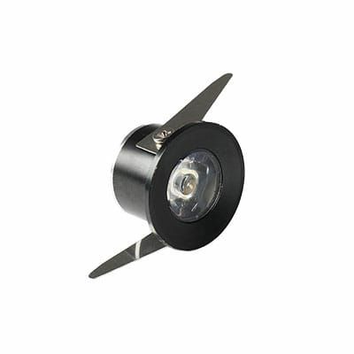 Micro Spot Led 1W Cob Redondo Preto Quente 3000K - Nordecor