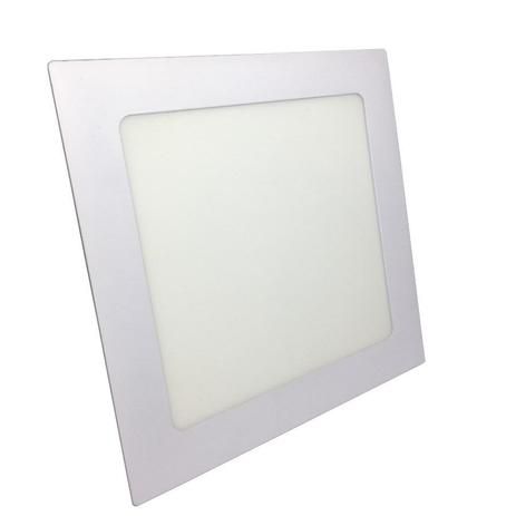 Plafon Led De Embutir 18w Quadrado 22x22 Natural - CL