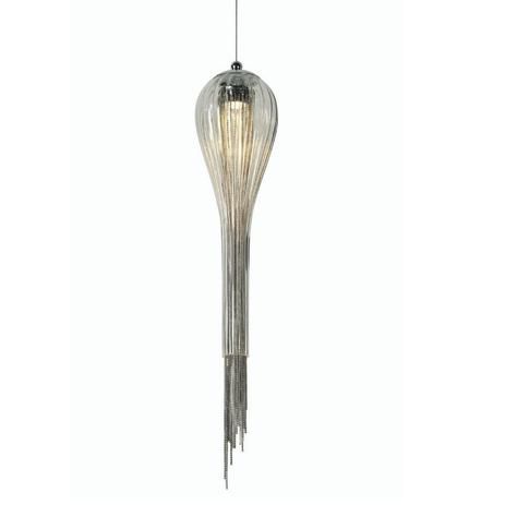 PENDENTE METAL/VIDRO 1XGU10 35W 16X60CM