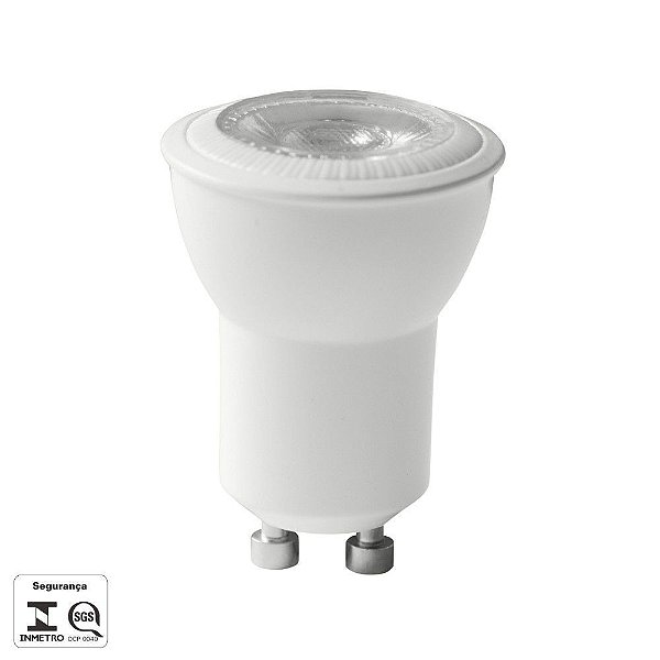 Lâmpada Led 3w Gu10  Mr11 Bivolt Branco Quente - CBC