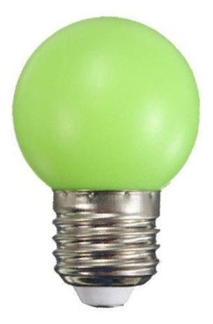 LAMPADA LED BOLINHA BULBO 1W VERDE