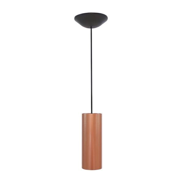 Pendente Tubo Quadrado Megalux 509 Cobre Comprimento 20 cm