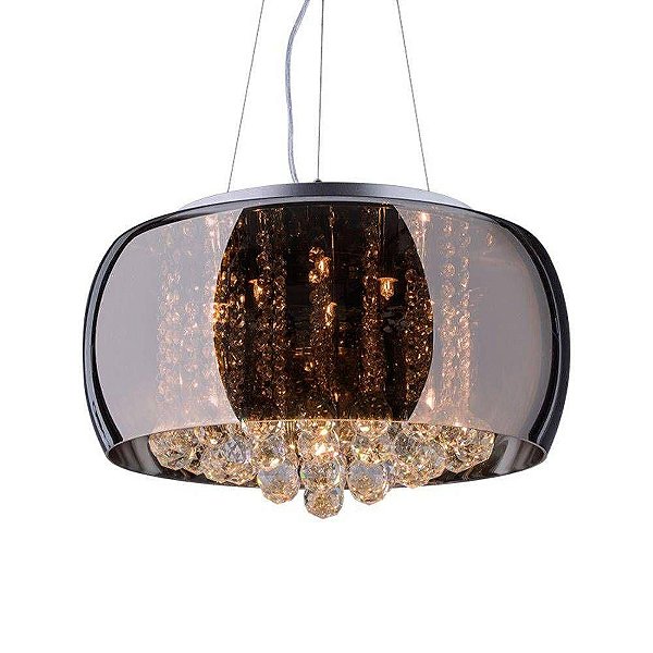PENDENTE LUSTRE ATTRACTIVE 50 CROMADO Cristal - Startec