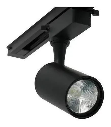 Spot LED de TRilho 10W Preto Branco Quente - CBS